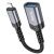 Адаптер Hoco UA24 IP-USB (мама) цвет: металлик