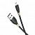 Дата-кабель Hoco U92 Micro (1.2 м,нейлон,2.4A) цвет: Чёрный