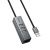 Адаптер Hoco HB1D  (USB to USB2.0*3+RJ45) цвет: металлик