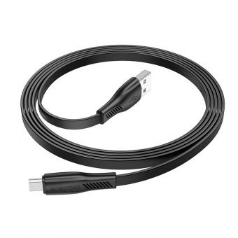 Дата-кабель Borofone BX85 Micro (1м., 2.4A) цвет: Чёрный