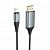 Адаптер Hoco UA15 кабель IP - HDMI, нейлон, HD, 2 м цвет: металлик
