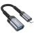 Адаптер Hoco UA24 IP-USB (мама) цвет: металлик