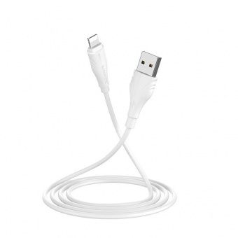 Дата-кабель BOROFONE BX18 IP (3м., 1,6A), цвет: белый
