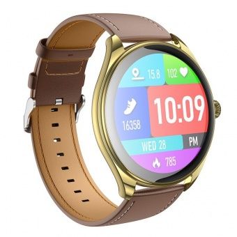 Смарт-часы спортивные Hoco Y22 AMOLED (Call Version)  цвет: Золотой