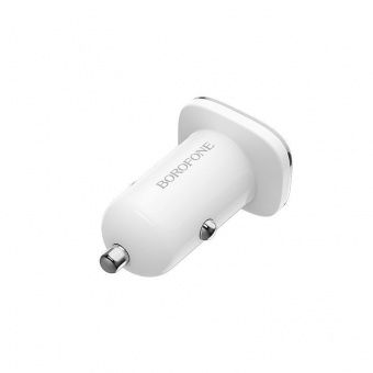 Автомобильное ЗУ BOROFONE BZ12A (1USB: QC3.0) цвет: белый