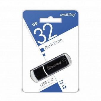 USB флэш-диск Smart Buy 32GB Crown, цвет чёрный