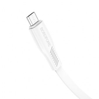 Дата-кабель Borofone BX85 Micro (1м., 2.4A) цвет: белый