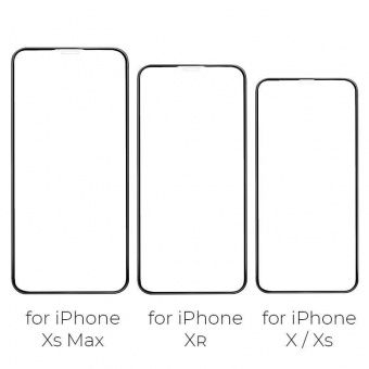 Cтекло защитное HOCO A12 для iP XS Max/11 Pro Max, цвет: Чёрный
