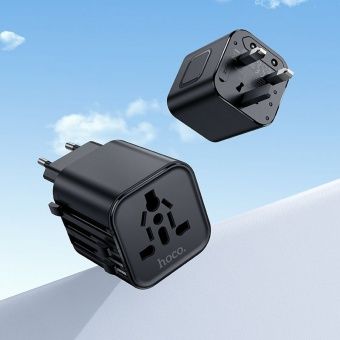Сетевой адаптер-переходник Hoco AC29 (100W,универсальный) цвет:Чёрный