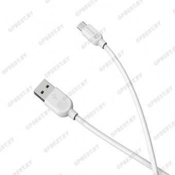 Дата-кабель BOROFONE BX14 Micro (1м.), цвет белый
