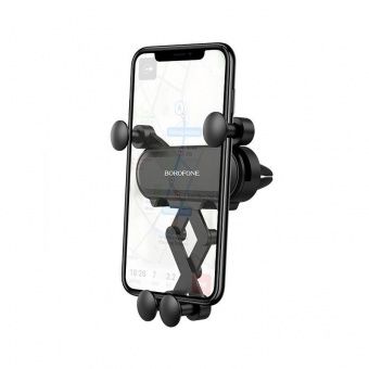 Автодержатель BOROFONE BH19 в решетку, цвет: Чёрный