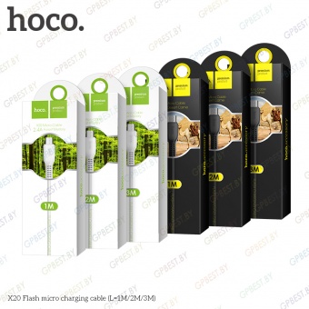 Дата-кабель Hoco X20 Flash MicroUSB (2.0 м)