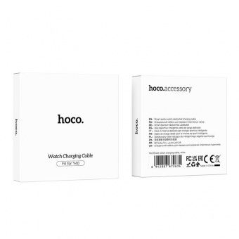 Зарядный кабель Hoco Y40 для смарт-часов цвет: белый                                                                           