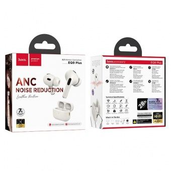 Беспроводные наушники Hoco EQ9 Plus TWS (ANC) цвет: молочный
