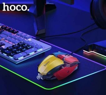 Мышь игровая проводная Hoco DI55 цвет: Чёрный