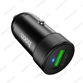 Автомобильное ЗУ Hoco Z32 (1USB: QC3.0) цвет: Чёрный