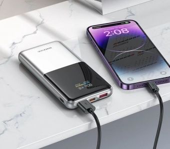 Внешний аккумулятор Borofone BJ75  10000mAh цвет: серебро