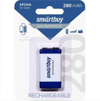 Аккумулятор SMARTBUY 9V /1BL 280 mAh