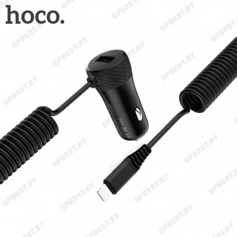 Автомобильное ЗУ Hoco Z21A (IP 2.4A + 1USB: 2.4A)