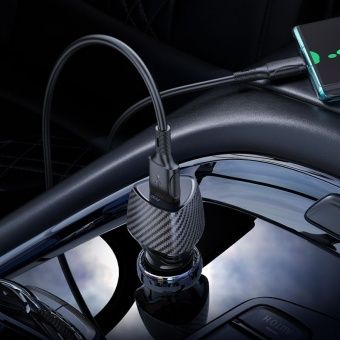 Автомобильное ЗУ Borofone BZ31 (1USB: QC3.0) цвет: Чёрный