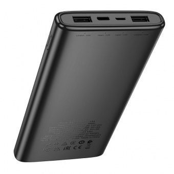 Внешний аккумулятор Hoco J144  15000mAh (ультратонкий,дисплей) цвет: Чёрный