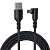 Кабель BreezyTech SL005 USB to Type-C (2 м,угловой,нейлон,18W) цвет: Чёрный