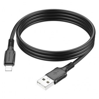 Дата-кабель Borofone BX80 IP (1м., 2.4A), цвет: Чёрный