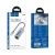 Адаптер Hoco HB1B  (USB -4 USB 3.0,1m)  цвет: металлик