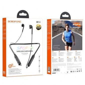 Беспроводные наушники BOROFONE BE52 (спортивные) цвет: Чёрный