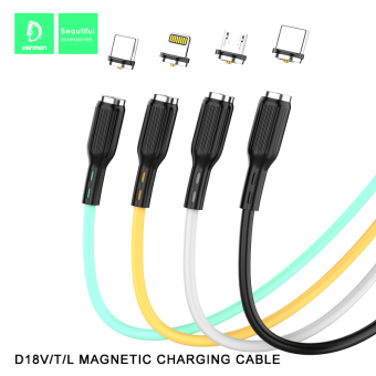 Дата-кабель Denmen D18V Micro (магнитный, 1м, 2.4A)