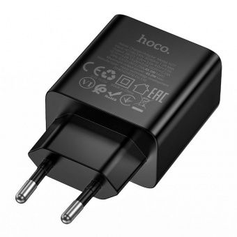 Сетевое зарядное устройство Hoco N77 (PD45W)  цвет: черный 