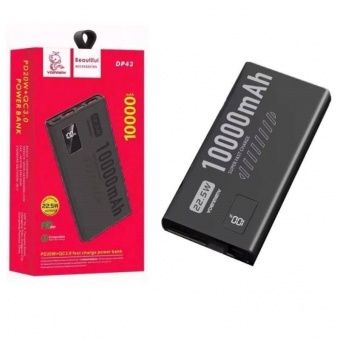 Внешний аккумулятор VDENMENV DP43  10000mAh (QC3.0+PD20W) цвет: Чёрный