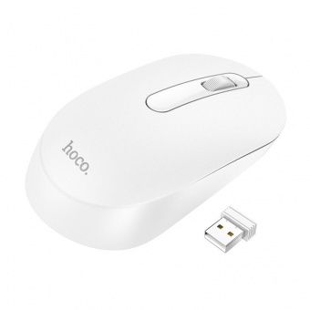 Мышь беспроводная Hoco GM14 (2,4G,1200dpi) цвет: белый