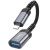 Адаптер Hoco UA24 IP-USB (мама) цвет: металлик