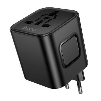 Сетевой адаптер-переходник Hoco AC29 (100W,универсальный) цвет:Чёрный