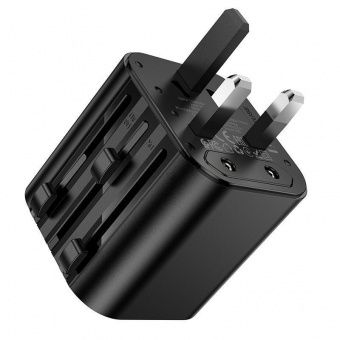 Сетевой адаптер-переходник Hoco AC29 (100W,универсальный) цвет:Чёрный