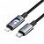 Дата-кабель Hoco U144 Type-C to IP (PD27W,нейлон,подсветка,1,2 м) цвет: Чёрный