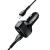 Автомобильное ЗУ Hoco Z36 +IP кабель  (2USB: 2.4A) цвет: Чёрный