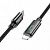 Дата-кабель Hoco U125 Type-C to IP (27W,дисплей,1.2 м) цвет: Чёрный