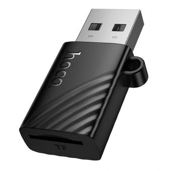 Картридер Hoco HB53 мини-размер (USB 2.0) цвет: чёрный