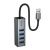 Адаптер Hoco HB1B  (USB -4 USB 3.0,1m)  цвет: металлик