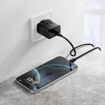 Сетевое зарядное устройство Hoco N77 (PD45W)  цвет: черный 