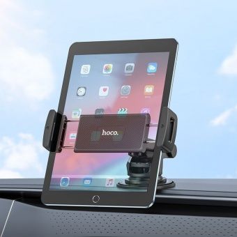 Автодержатель Hoco CA120 зажим, присоска, телескопический цвет: Чёрный