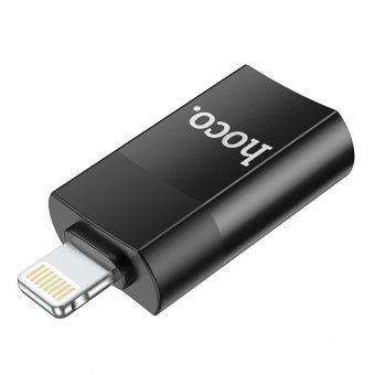Адаптер Hoco UA17 IP - USB цвет: Чёрный