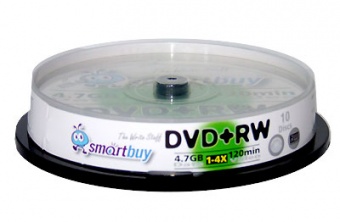 Диск DVD+RW 4,7GB 4x CB-10