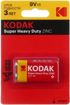 Kodak Super Heavy Duty ZINC 6F22/9V/1BP 1/10
