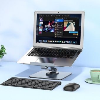 Настольный держатель Hoco PH52 Plus для ноутбука цвет: металлик