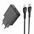 Сетевое зарядное устройство Hoco N37 (PD20W + кабель Type-C-iP) цвет: Чёрный