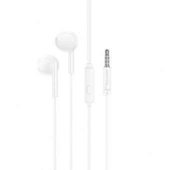Наушники Borofone BM76 с микрофоном (1.2 м) цвет: белый