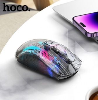 Мышь игровая беспроводная Hoco DI52 (500 мАч,2400dpi) цвет: Чёрный